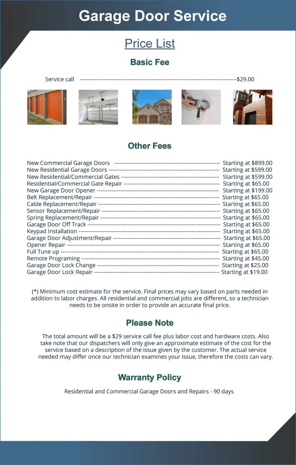 Golden Garage Door Service North Riverside, IL 708-844-2632