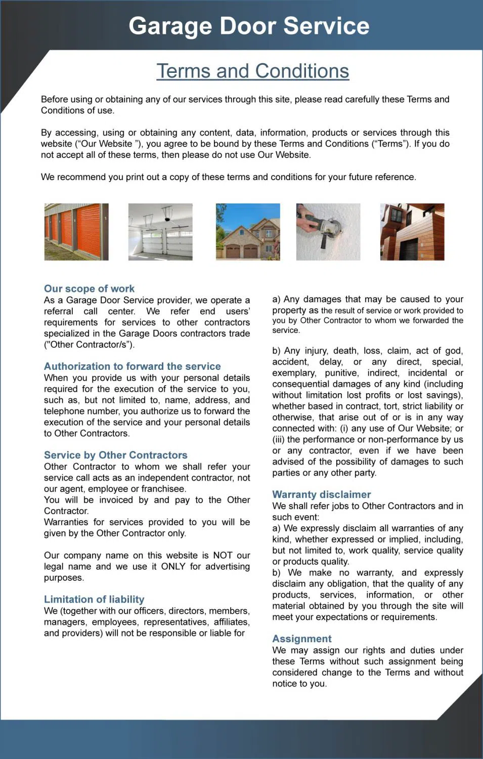 Golden Garage Door Service North Riverside, IL 708-844-2632